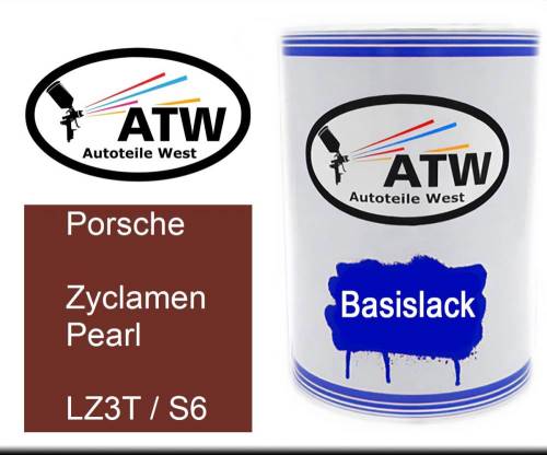 Porsche, Zyclamen Pearl, LZ3T / S6: 500ml Lackdose, von ATW Autoteile West.
